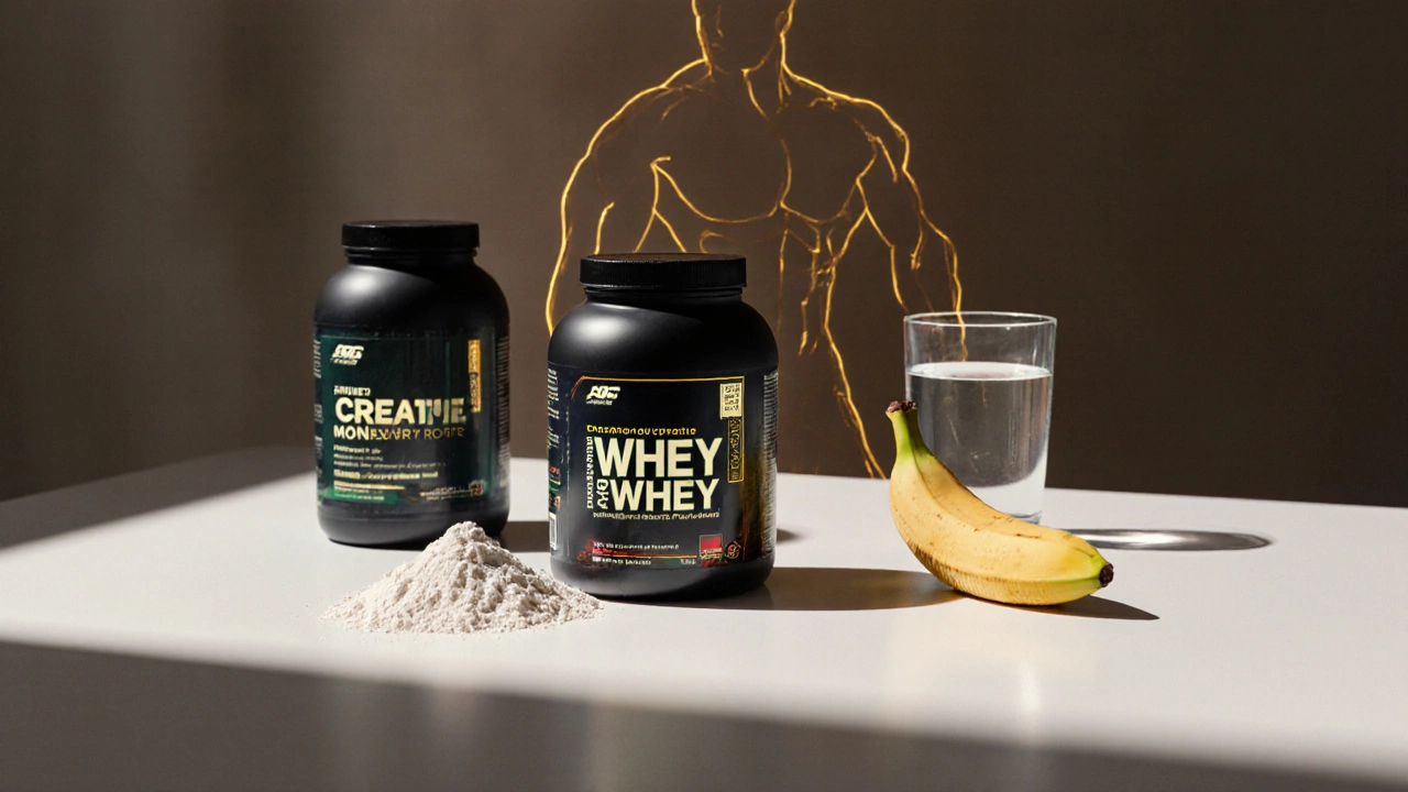 Три основных элемента спортивного питания: протеин, креатин и банан.