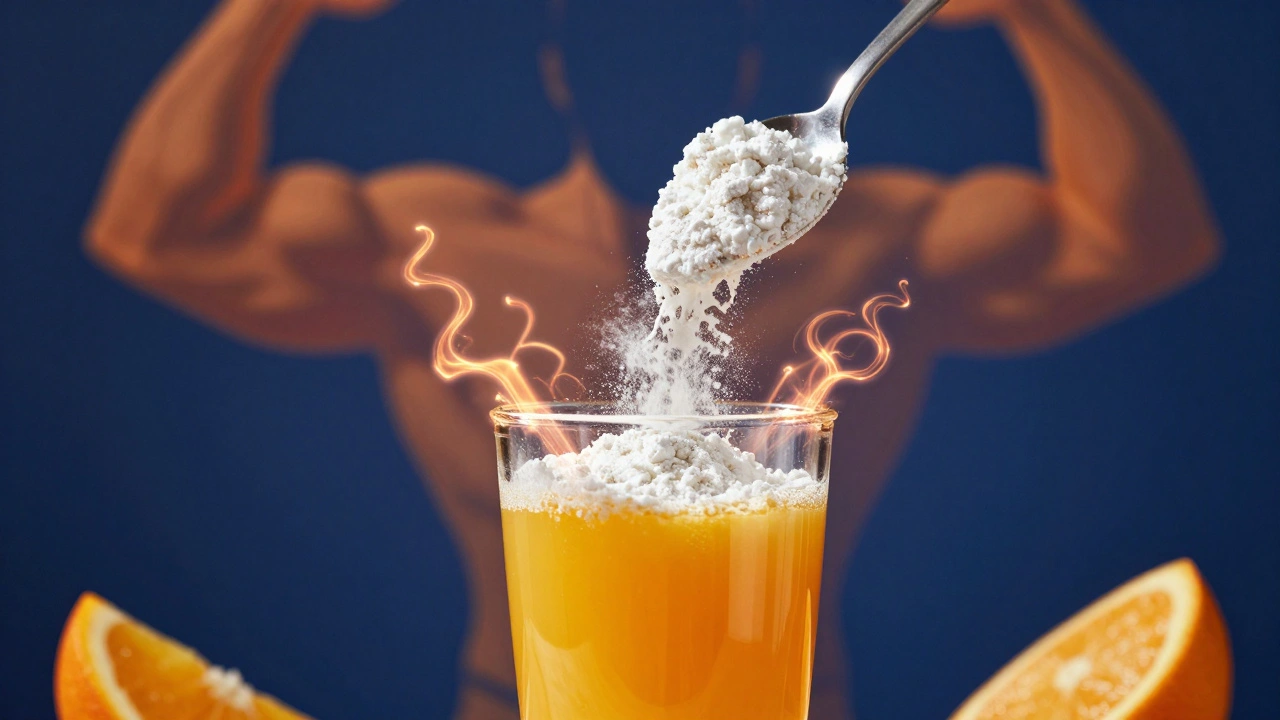 Прием креатина с апельсиновым соком утром